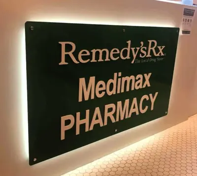 3D Illuminated Sign Photo